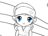 Game Coloriage petite fille